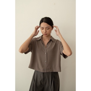 Shopatvelvet - Studio Now Tristan เสื้อครอป สีเทา