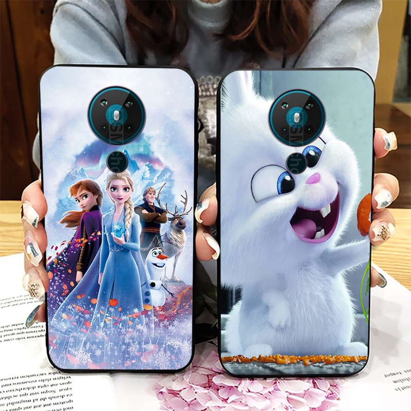 Cute Nokia 5 5.1 5.1Plus 5.3 5.4 Nokia5.3 Nokia5.4 Cover Mickey Minions Snowball Pikachu Elsa Case