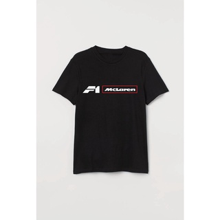 เสื้อยืดโอเวอร์ไซส์Mclaren formula 1 เสื้อยืด ลายรถยนต์ McLaren F1 ของขวัญให้พ่อ สําหรับผู้ชายS-3XL