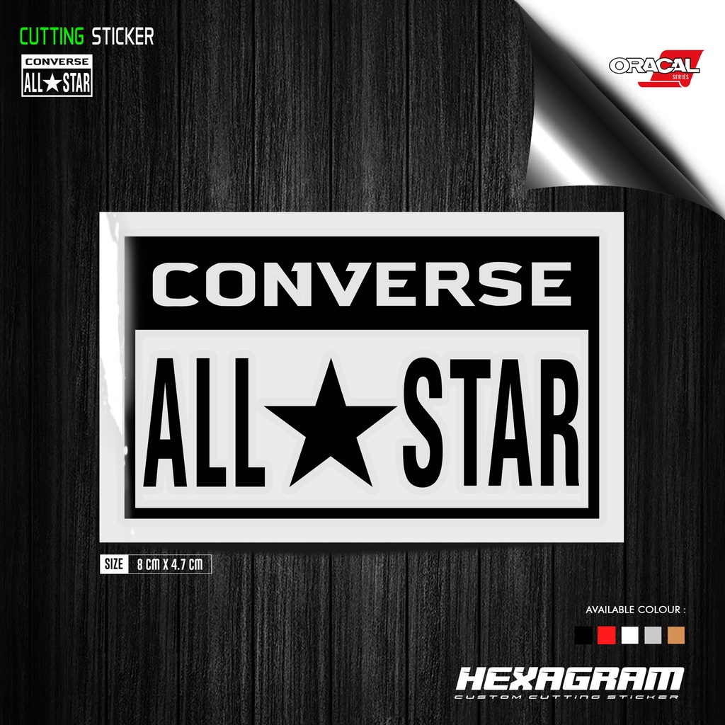 สติ๊กเกอร์ตัด Converse All Star | สติ๊กเกอร์ตัดโลโก้ Converse All Star | คอนเวิร์สออลสตาร์
