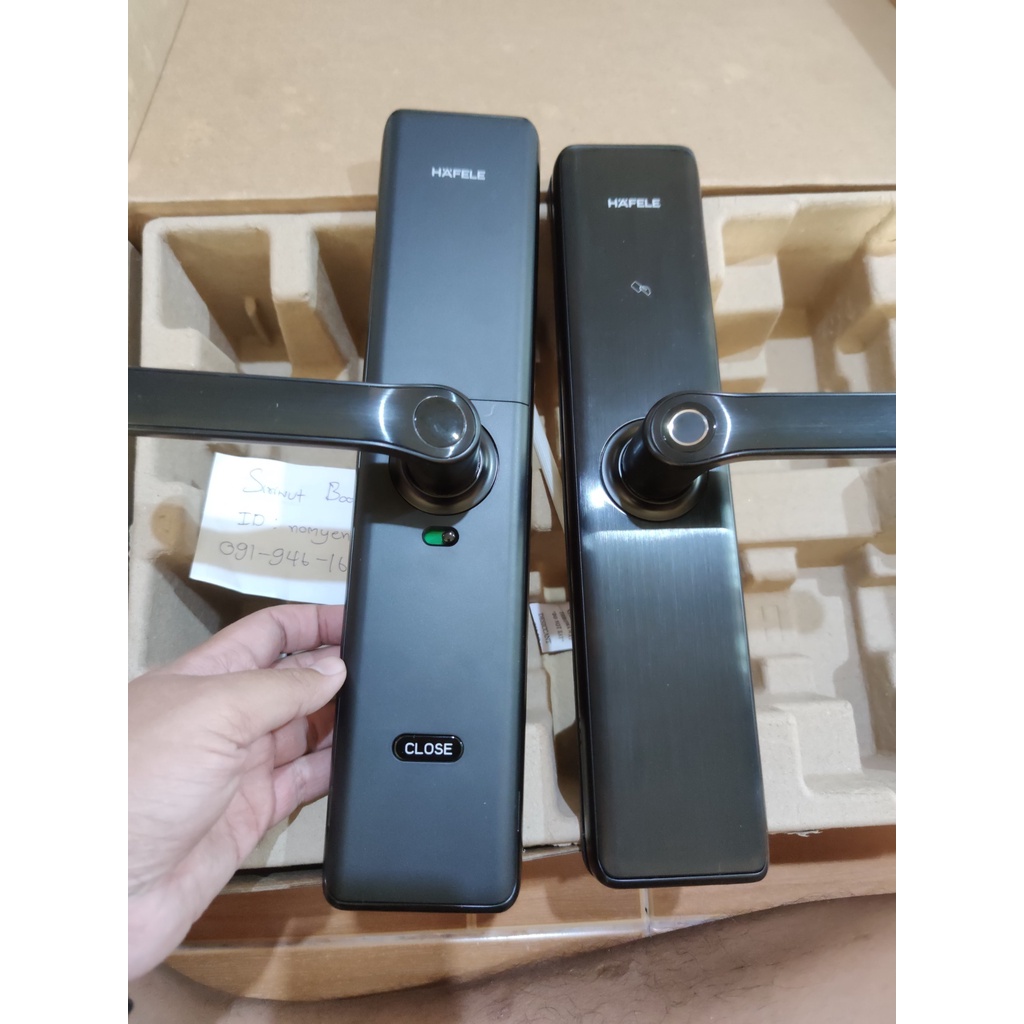 ชุดล็อคประตูHAFELE ระบบดิจิตอล DOOR LOCK DL7600  สีดำ 499.21.180