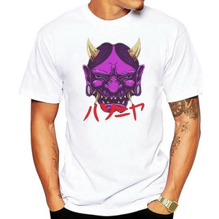 คอลูกเรือเสื้อยืดคอกลม แขนสั้น ผ้าฝ้าย ลาย Hannya man Demon Scary fun สําหรับผู้ชายS-5XL