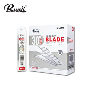 RUNJI ใบมีด ENDURA ใหญ่ 30 องศา (BLADE) 1 หลอด