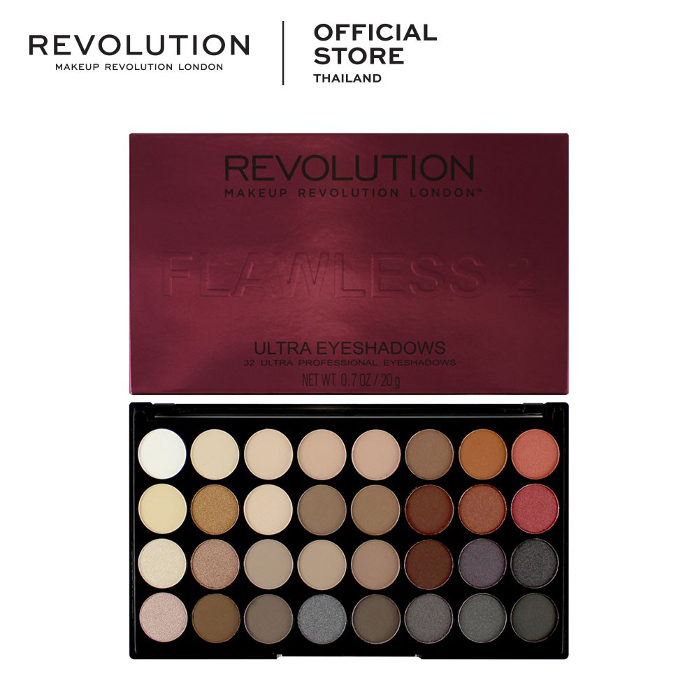 เท่ๆ รุ่นใหม่ Revolution Ultra Eyeshadow Palette Flawless
