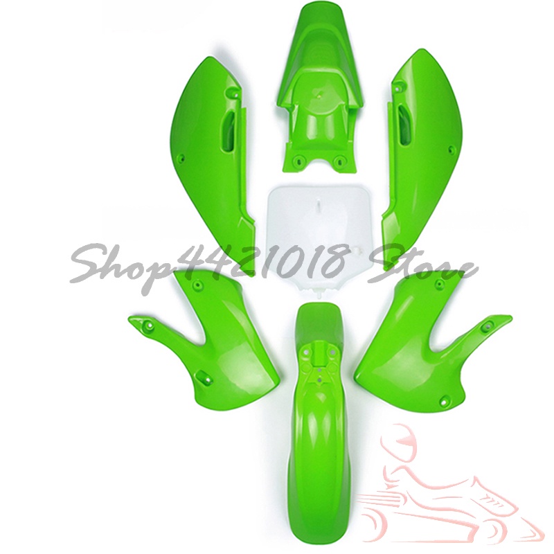 Green motorcycle parts dirt bike plastic Fairing Fender Kit For KLX110 KX65 DRZ110 RM65