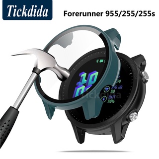 กระจกนิรภัย พร้อมเคส สําหรับ Garmin Forerunner 955 Forerunner 255 Forerunner 255S