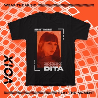 ใส่ได้ทั้งชายและหญิงsuitableเสื้อยืด พิมพ์ลาย Kpop Secret Number "DOOMCHITA" Lea Dita Jinny Minji Soodam ZuuS-5XL