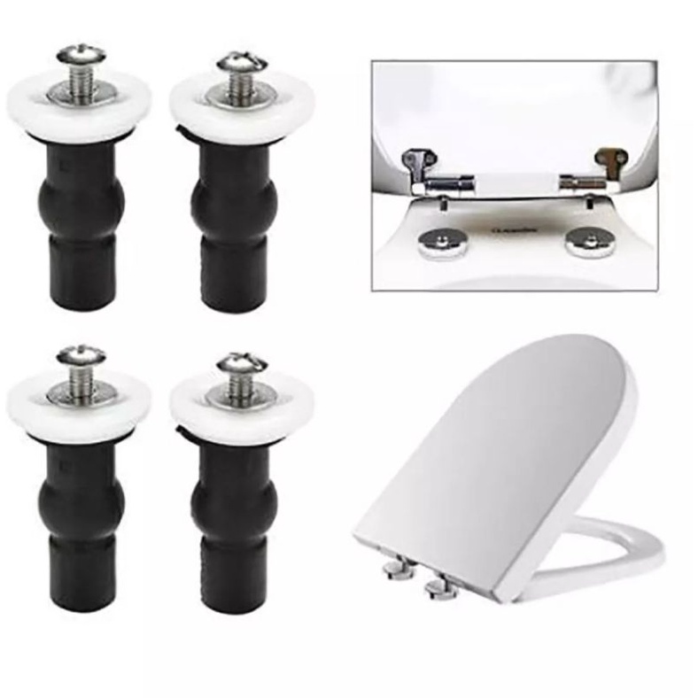 สินค้าพร้อมส่ง น๊อตยึดฝาชักโครกทองเหลืองไม่เป็นสนิม