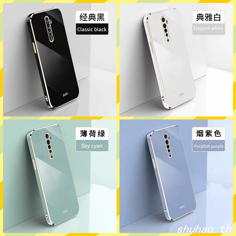 เคส oppo Reno2 F Reno 2 การออกแบบขอบตรง ปกป้องเลนส์ เคสโทรศัพท์ Case