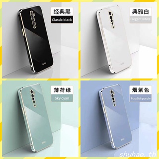 เคส oppo Reno2 F เคส oppo Reno 2 การออกแบบขอบตรง ปกป้องเลนส์ เคสโทรศัพท์ Case