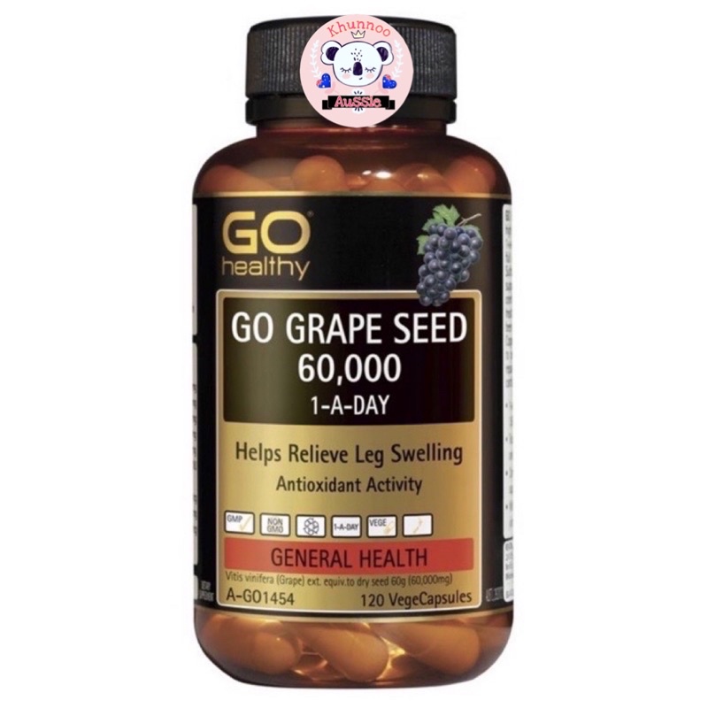 GO Healthy Grape Seed 60000mg 120 Vege Capsules(สินค้า pre-order)