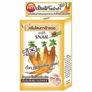 [♥️แท้/1กล่อง6ซอง] Fuji ginseng with snail cream ครีมโสมทาฝ้าแดด