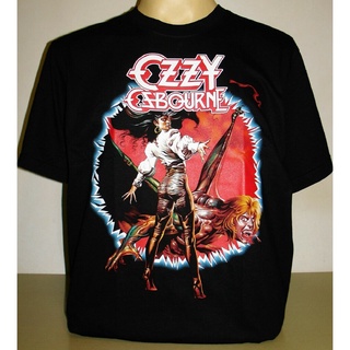 ROUNDคอลูกเรือNeck2022Ozzy Osbourne The Ultimate Sin เสื้อยืดลําลองแขนสั้นพิมพ์ลาย-4XL