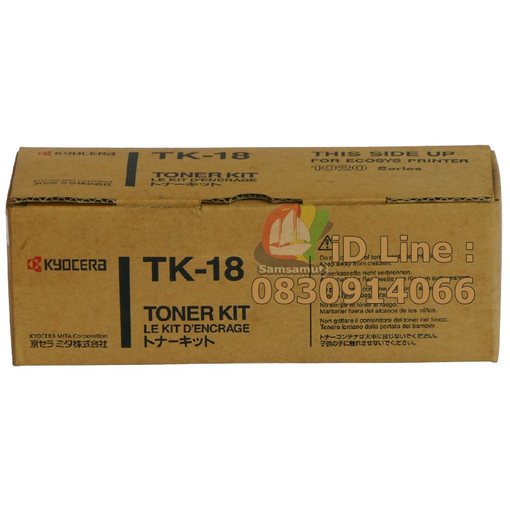 Original Kyocera TK-18 (7.2k) ตลับหมึกโทนเนอร์แท้ สีดำ FS1010, FS1000, FS1050, FS1020D, FS1018, tk18