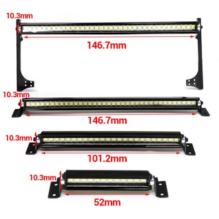 บาร์ไฟหลังคารถยนต์ LED 24 36 ดวง สําหรับรถไต่หินบังคับ 1/10 Axial SCX10 90046/47 90060 SCX24 Jeep Wrangler D90 Rubicon