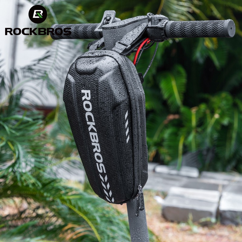 ROCKBROS กระเป๋าเคสแข็ง กันน้ํา แบบแขวนด้านหน้า สําหรับรถจักรยานไฟฟ้า สกูตเตอร์