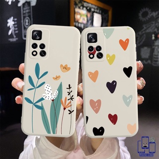 เคสโทรศัพท์ แบบนิ่ม สำหรับ Xiaomi Redmi POCO X3 NFC X3 PRO M3 Redmi 9 9C NFC 9A 9i 9T 9 Power 10X POCO M2 PRO Redmi Note 9 8 10 10S 9 PRO MAX 9S Leaf Floral Flower Cube Cover