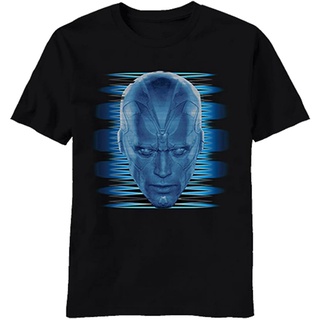 เสื้อยืดสีพื้น Marvel Mens Avengers Age Of Ultron Blur O Vision T-Shirt sale black widow_2h