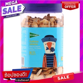 เอลกอร์เตอิงเกลส์ขนมปังกรอบรสเค็มรูปปลา 350กรัม El Corte Ingles Fish Shaped Salty Biscuits 350g.