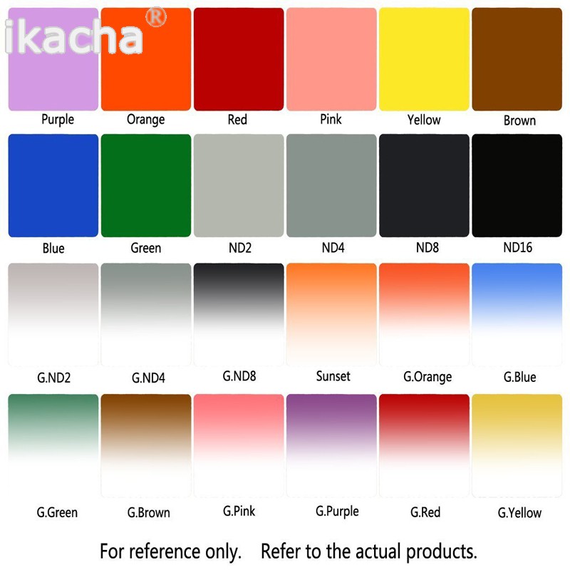 Please use COD40 in 1 Set 24 Color Filter Set Square Graduated ND ...
