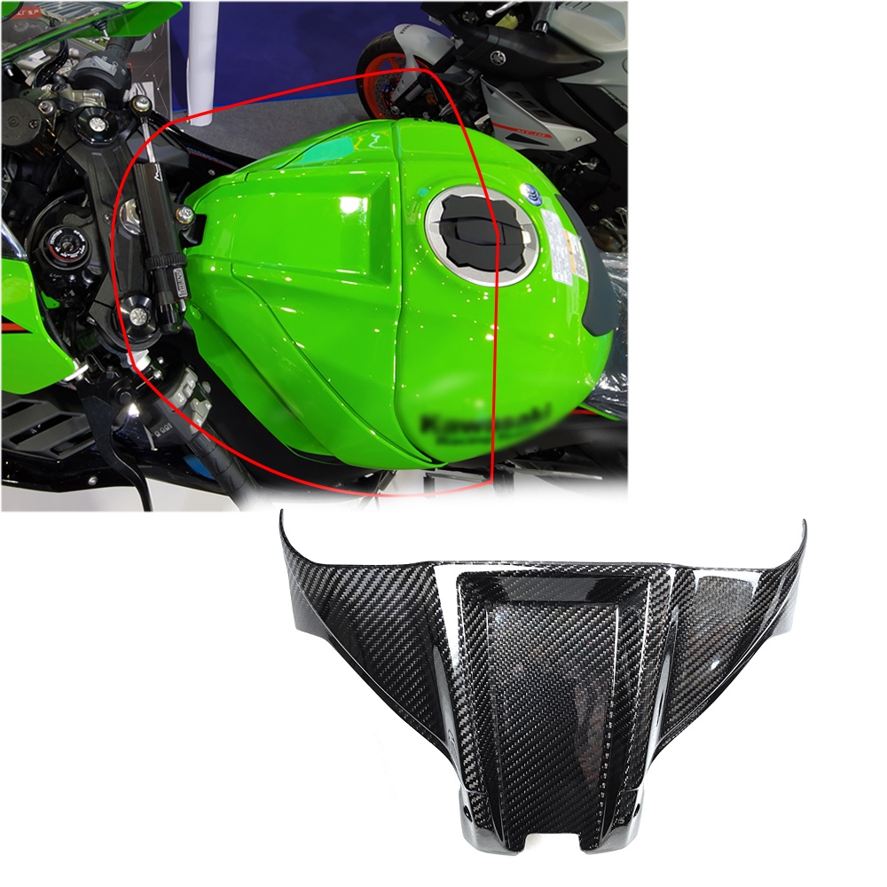 ฝาครอบถังอากาศ คาร์บอนไฟเบอร์ สําหรับรถจักรยานยนต์ Kawasaki ZX10R 2011-2021