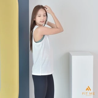 Classic Tank เสื้อกล้ามออกกำลังกาย ผู้หญิง คลุมบรา แขนกุด ผ้าโปร่งแห้งไว ใส่ออกกำลังกาย เล่นโยคะ FitMeSportswear