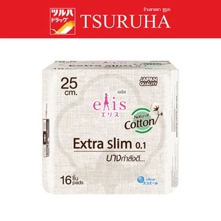 เอลิส ผ้าอนามัยเอ็กซ์ตร้า สลิม กลางวันมามาก 0.1 25 ซม.16 ชิ/Elis Extra Slim 0.1 25 cm. Day HeavyFlow 16 Pcs.