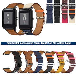 สายหนังทดแทนสำหรับ Huami Amazfit Bip Lite S U Bip 3 pro/GTS 4 3 2 /GTS2/ GTS 2e/GTS2 mini/GTR 42mm /Neo