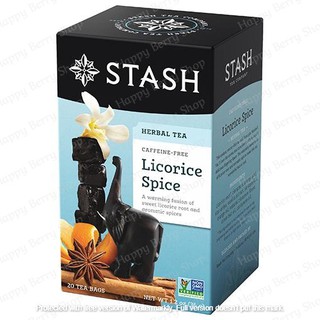 ชาสมุนไพรไม่มีคาเฟอีน STASH Licorice Spice 1 กล่อง 20 ซอง🍵 ชาอเมริการสแปลกใหม่✈