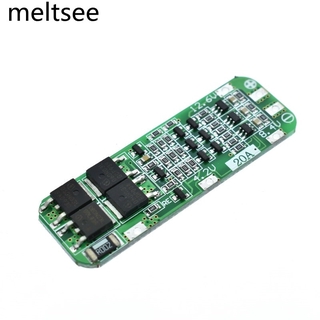 โมดูลป้องกันการชาร์จ 3S 20A 18650 PCB BMS 11.1V 12V 12.6V