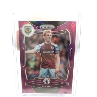 การ์ด 2021-22 Panini Prizm Premier League Soccer Cards Burnley Ben Mee Purple #/99