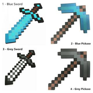 ดาบ Pickaxe Ax Eva ขนาดใหญ่ สีฟ้า ของเล่นสำหรับเด็ก