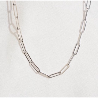 Silvermatters สร้อยคอโชคเกอร์ โซ่บาง (Link Chain Choker Necklace)