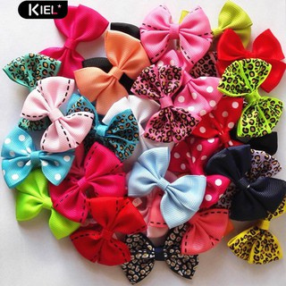 ‴10Pcs เด็กทารกที่น่ารักเด็กเล็ก Bowknot จุด Lacework Leopard Hairpins Hairpins