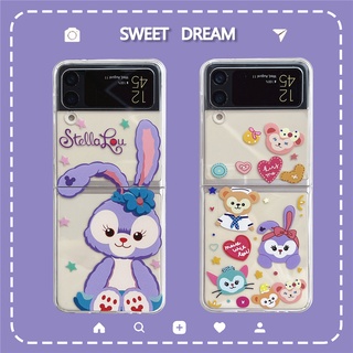 เคสโทรศัพท์มือถือ PC แข็ง แบบใส ลายการ์ตูน StellaLou น่ารัก สําหรับ Samsung galaxy Z Flip3 5g ZFLIP3 Z FLIP 3 ZFLIP 4 5g