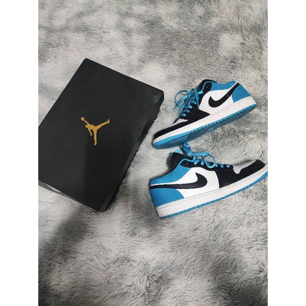Nike Air jordan 1 low Laser blue มือ2 ของแท้💯%