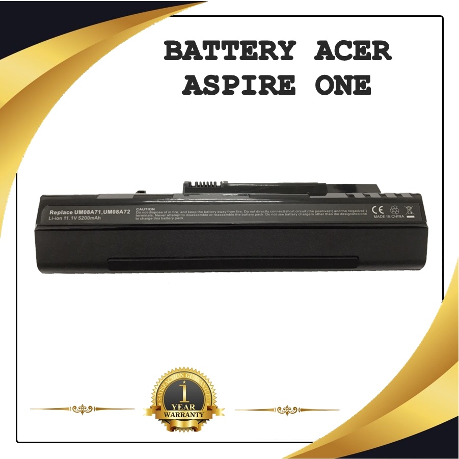 BATTERY NOTEBOOK ACER ASPIRE ONE สำหรับ Aspire One A110 ZG5 A150 ZG5 D150 D250 / แบตเตอรี่โน๊ตบุ๊คเอเซอร์