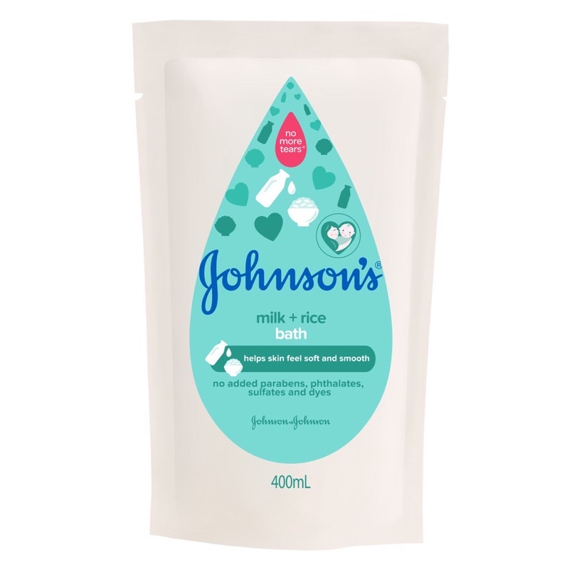 Johnson's Milk + Rice Bath 400 ml refill B132818