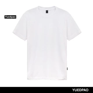 Yuedpao 🔥เสื้อยืดคอกลม ผ้านุ่มใส่สบายมาก เสื้อยืดสีพื้น_สีขาว
