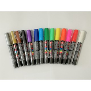 uni posca ปากกามาร์กเกอร์สําหรับใช้ในการเขียนวาดภาพระบายสี pc - 1 ม. 14 สี