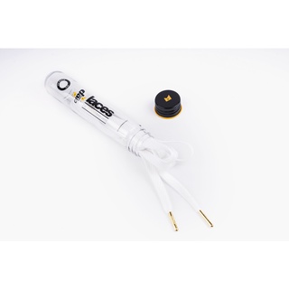 Crep Protect Laces Ice White Flat -เชือกรองเท้าเส้นแบนสีขาว