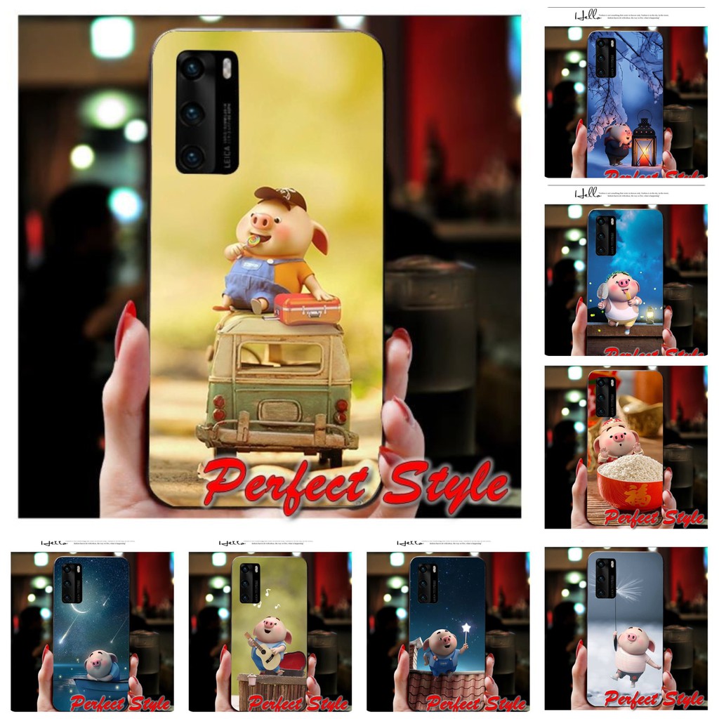 Vsmart Star 5 / Live 4 / Live / Joy 4 เคส TPU ยืดหยุ่นพิมพ์ลายหมู 3D น่ารัก