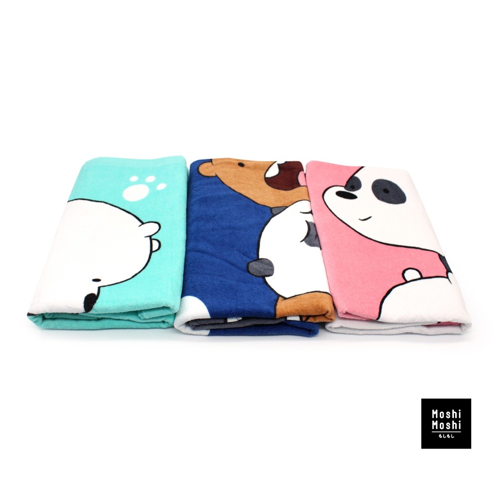 Moshi Moshi  ผ้าเช็ดตัว ลายการ์ตูน We Bare Bears รุ่น 6100000113-115