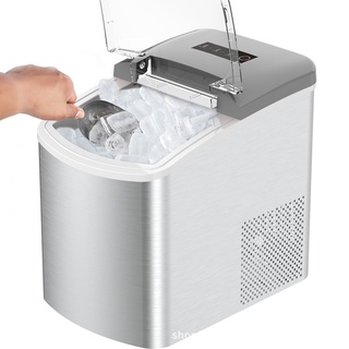 เครื่องทำน้ำแข็ง mini ice maker เครื่องทำน้ำแข็งอัจฉริยะ ทำน้ำแข็งได้ไว เสียงเงียบ เกรดA ผลิตนำแข็งได้ไว 9ก้อน ใน8นาที