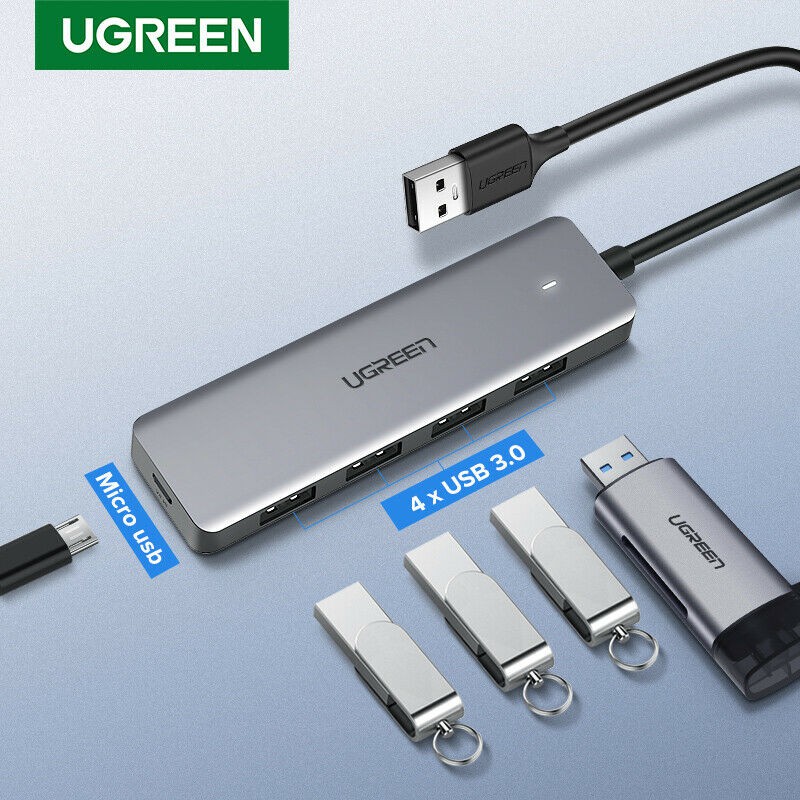 UGREEN (50985,70336)4 Port USB 3.0 Hub with 5V Micro USB Power for .
