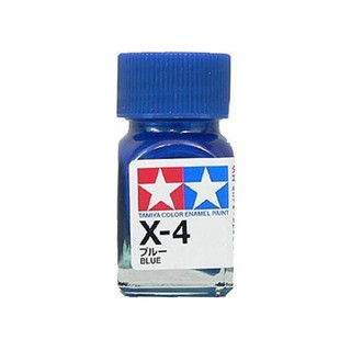 สีสูตรอีนาเมล TAMIYA X-4 Blue (10 ml)