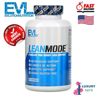 EVLution Nutrition,LeanMode,Lean Mode,Stimulant-Free Fat Burner Supplement 150 capsules