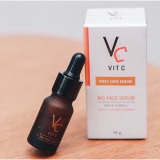 ⚡️ถูกแท้ส่งไว⚡️ Vit C bio face serum  เซรั่มน้องฉัตร พร้อมส่ง!!!! ของแท้100% 10ml. ใสแบบเร่งด่วน เซรั่ม บำรุงผิวหน้า