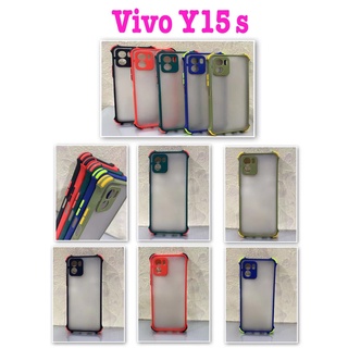 Vivo Y15s✨พร้​อมส่งใน🇹🇭✨(5สี)เคสขอบนิ่มหลังแข็งขุ่นคลุมกล้องFor Vivo Y15s