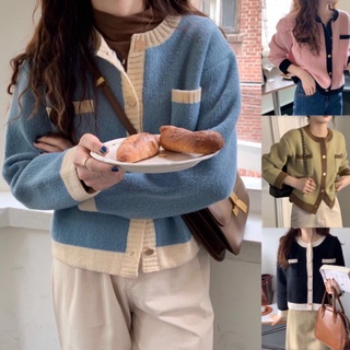 ••พร้อมส่งจากไทย•• เสื้อคลุมกันหนาวสไตล์ผู้หญิง  สามารถใส่ทับแมทซ์กับเสื้อตัวอื่นได้ดูดีสุด  เสื้อไหมพรมคาร์ดิแกน F14